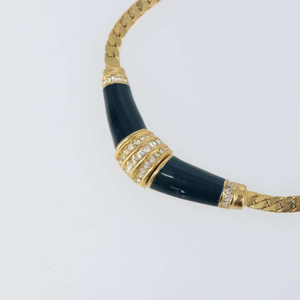 Christian Dior CD Logo necklace Gold Metal Good condition - Model View