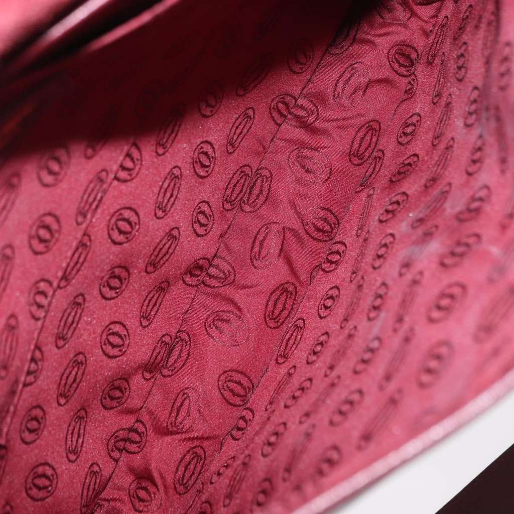 Cartier Must de Cartier Shoulder Bag Burgundy Leather Good condition - Box View