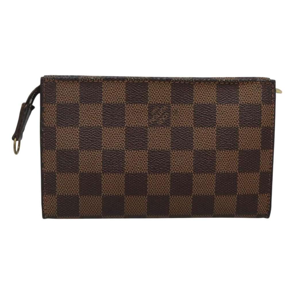 Louis Vuitton Marais Bucket Zip Pouch Brown Canvas Good condition - Back View