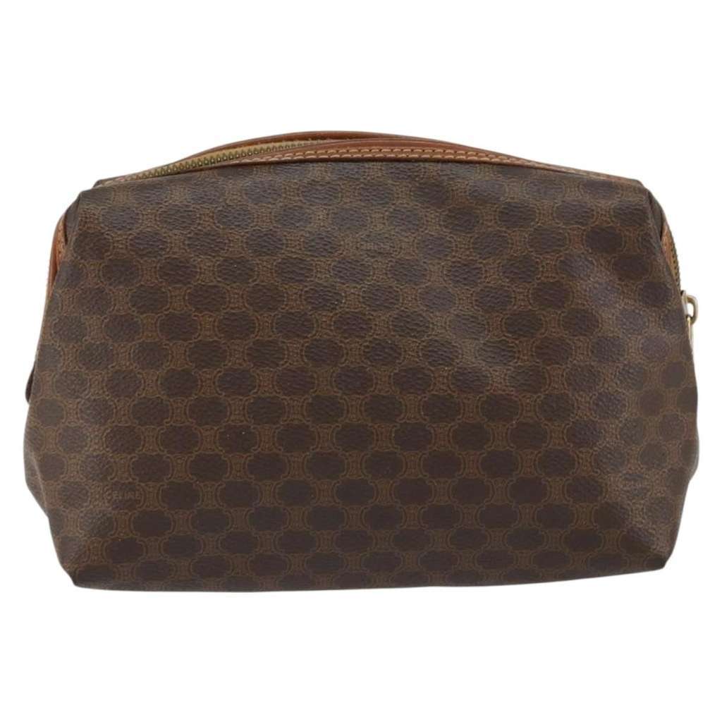 Celine Macadam Pochette Brown Canvas Good condition - Back View