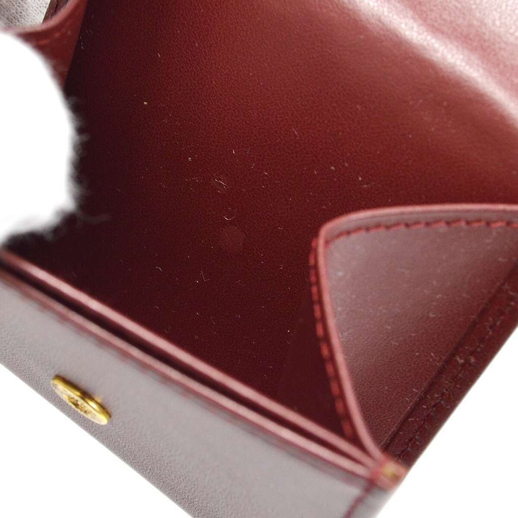Cartier Trinity Glasses Burgundy Leather Good condition - Inside View