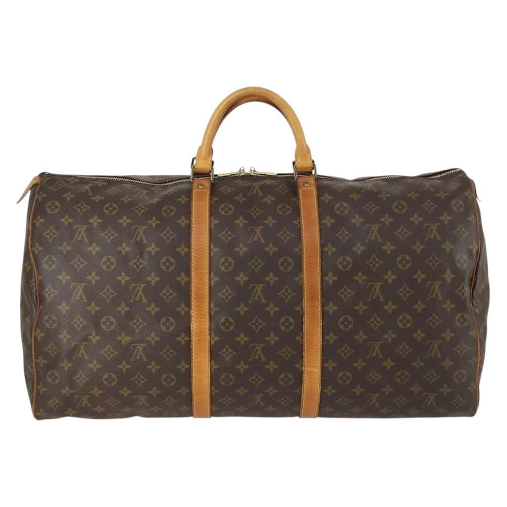 Louis Vuitton Keepall Bag Brown Canvas Fair condition - Back View