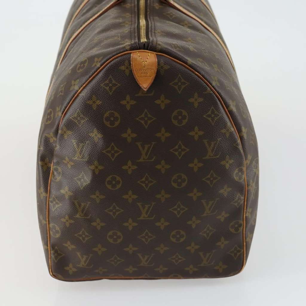 Louis Vuitton Keepall Bag Brown Canvas Fair condition - Model View