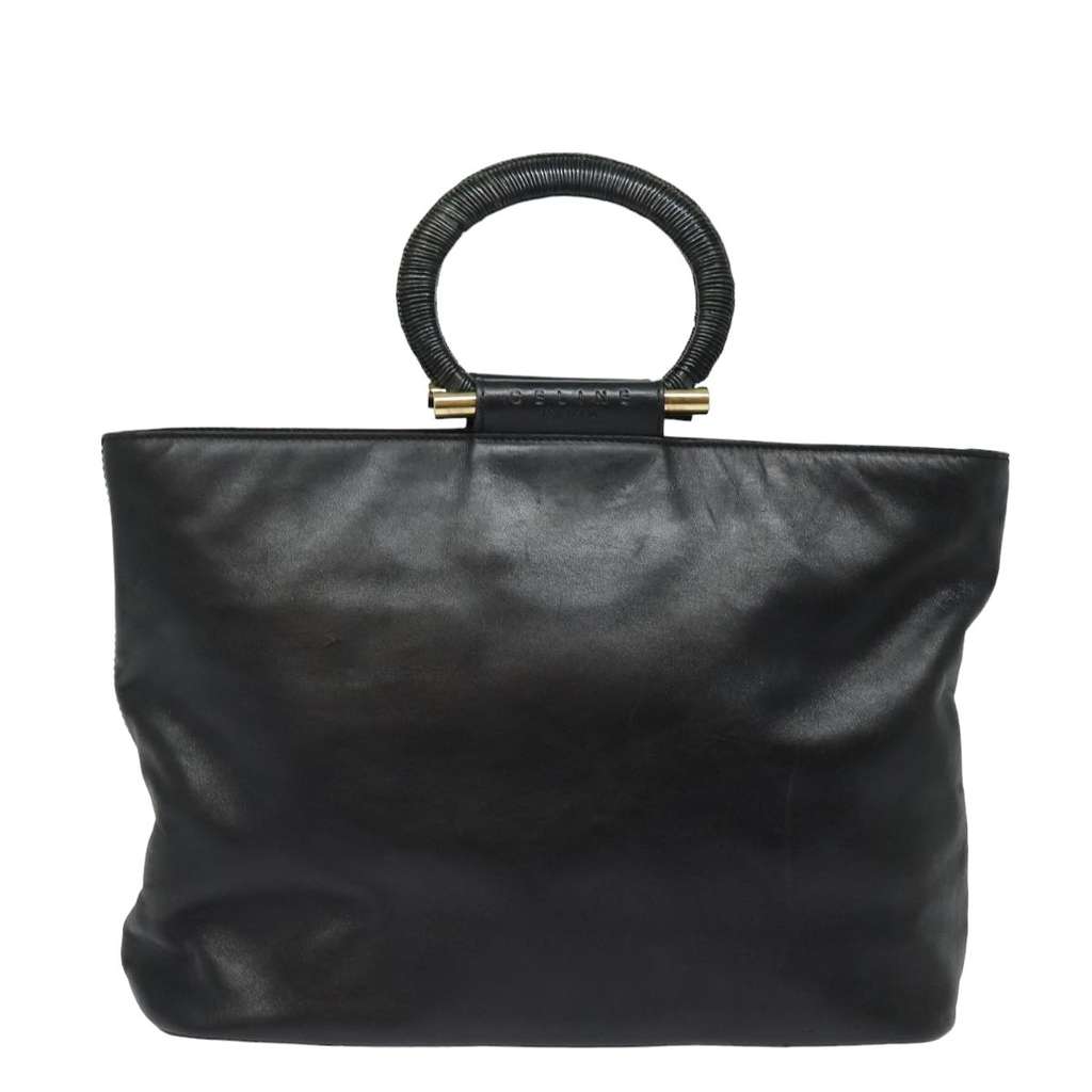 Celine Handbag Black Leather Good condition - Back View