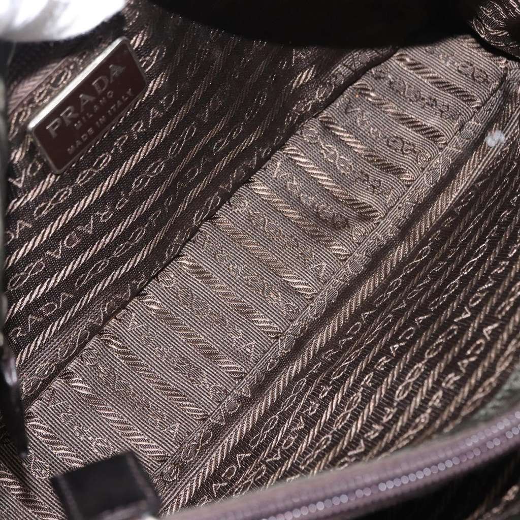 Prada Double Buckle Flap Messenger Bag Khaki Good condition - Box View