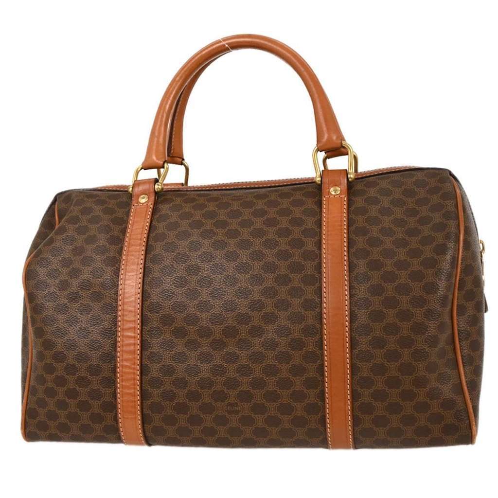 Celine Macadam Handbag Brown Canvas Good condition - Back View