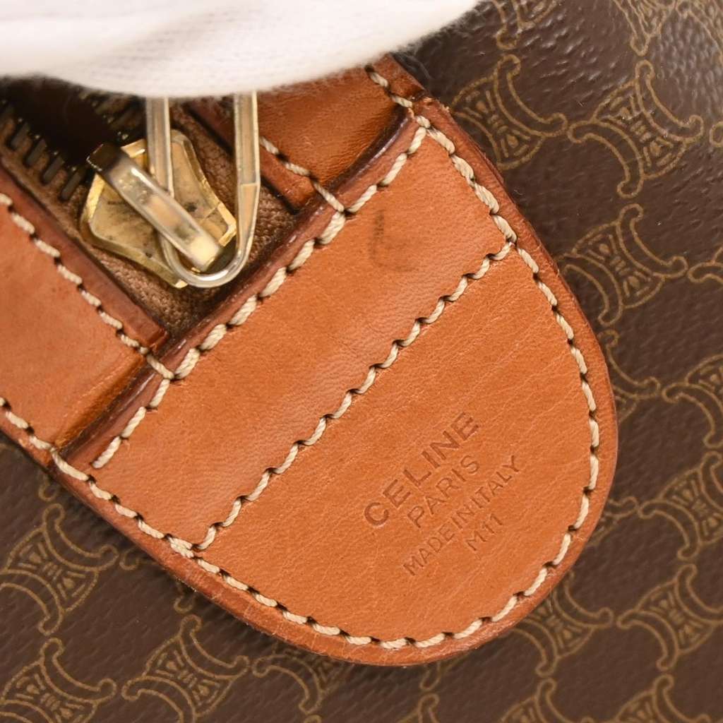 Celine Macadam Handbag Brown Canvas Good condition - Model View