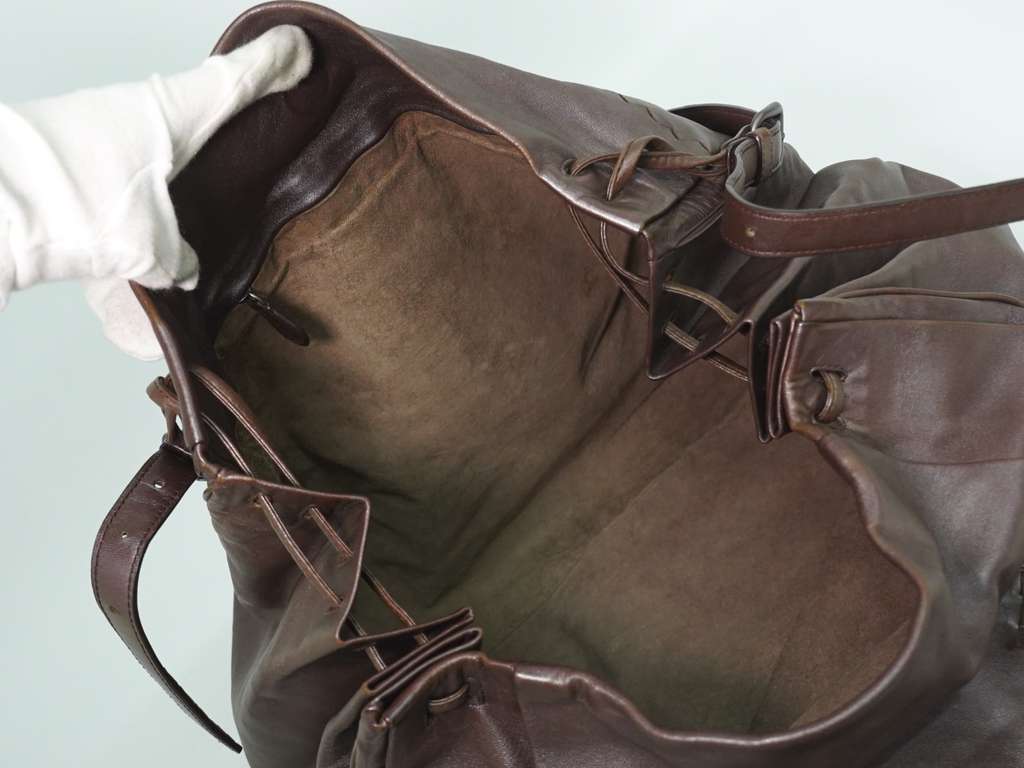 Bottega Veneta Intrecciato Shoulder bag Brown Leather Fair condition - Inside View