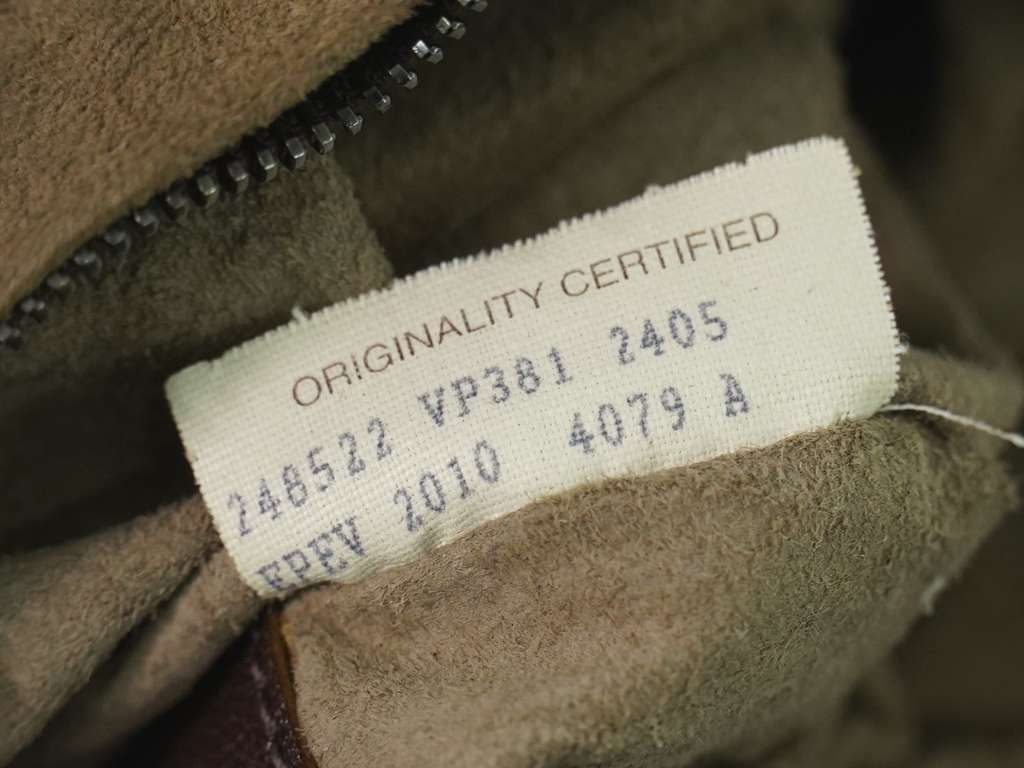 Bottega Veneta Intrecciato Shoulder bag Brown Leather Fair condition - Box View