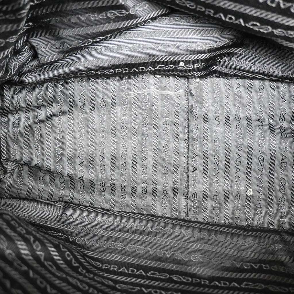 Prada Expandable Front Zip Boston Bag Black Good condition - Box View