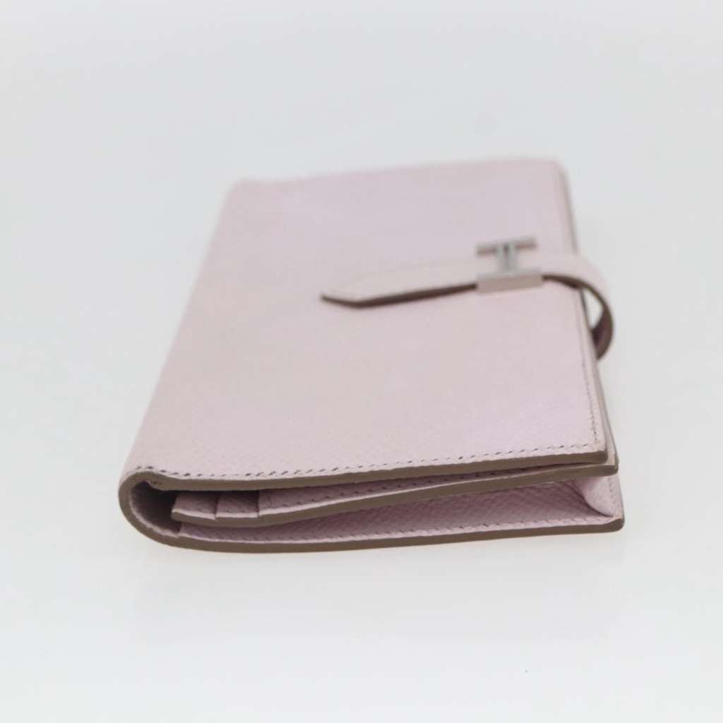 Hermès Bearn Wallet Pink Leather Good condition - Inside View