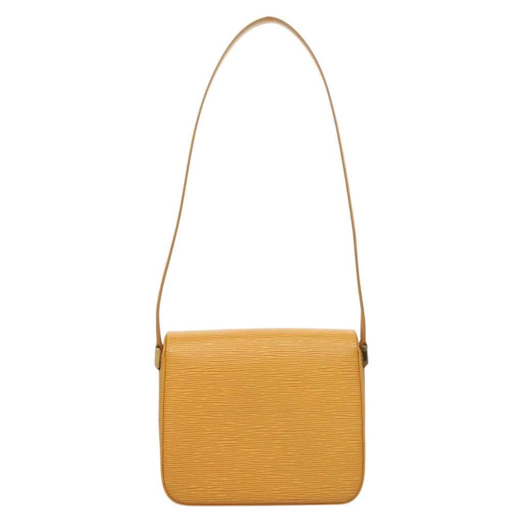 Louis Vuitton Buci Handbag Yellow Leather Good condition - Back View