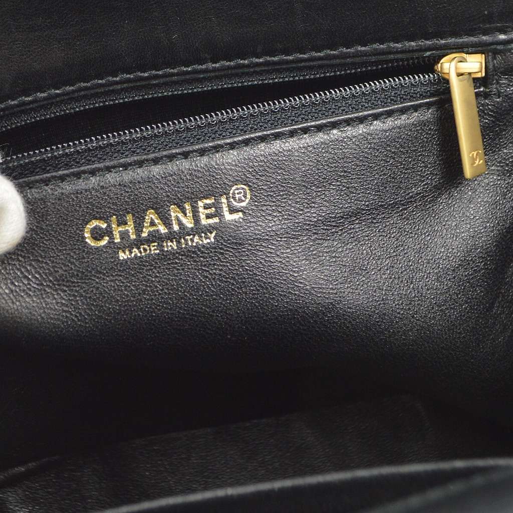 Chanel Chocolate Bar Chain Tote Black Cotton Good condition - Model View
