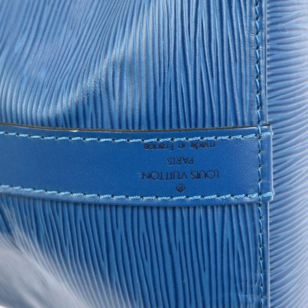 Louis Vuitton Petit Noe Handbag Blue Leather Good condition - Box View