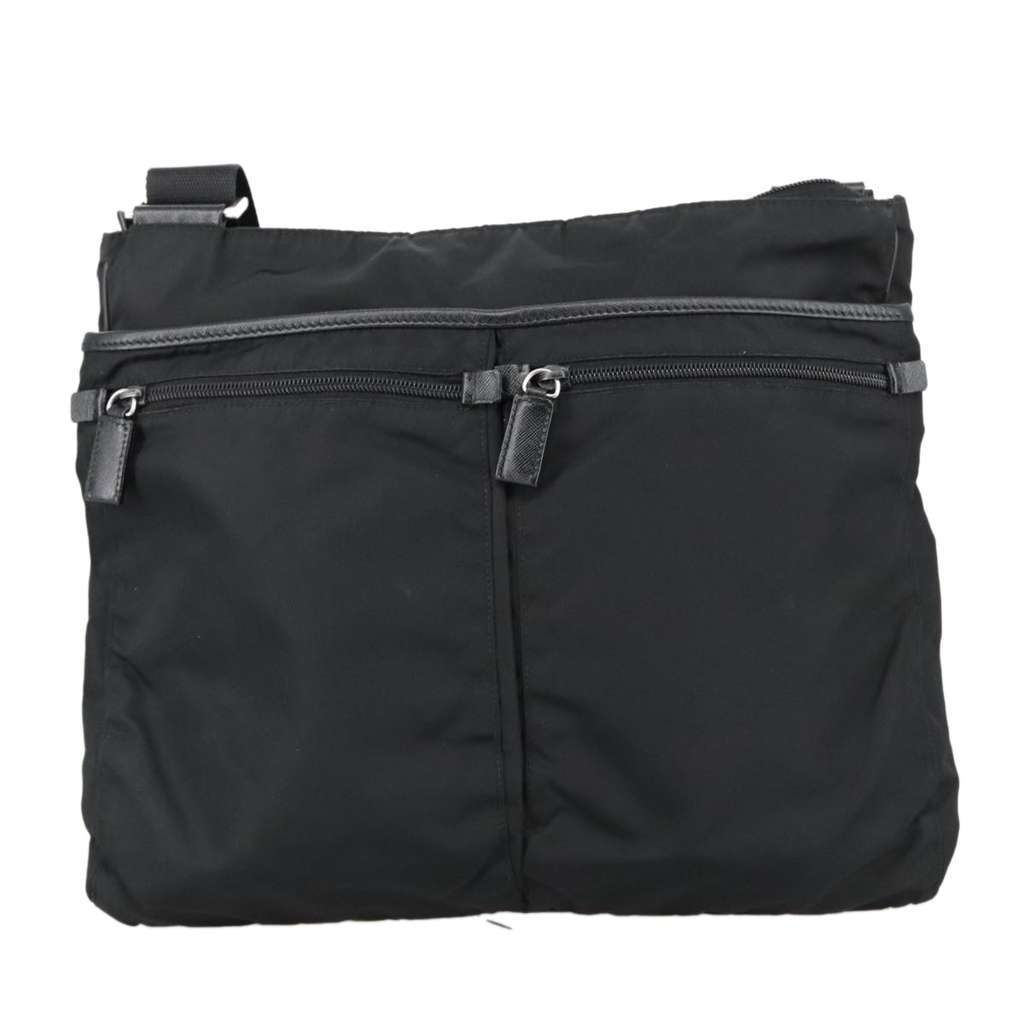 Prada Flat Messenger Bag Black Good condition - Back View