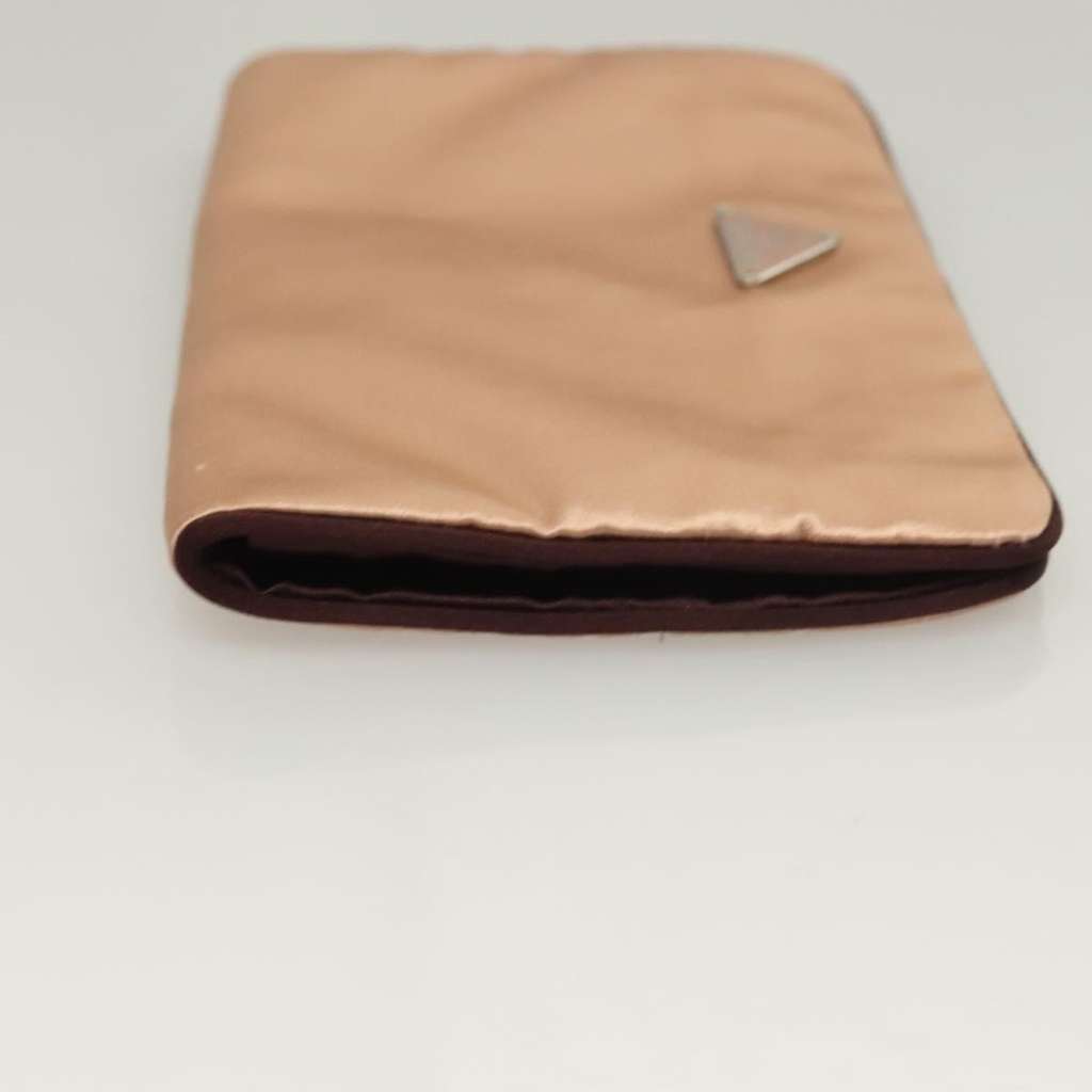 Prada Vintage Pouch Beige Satin Good condition - Model View
