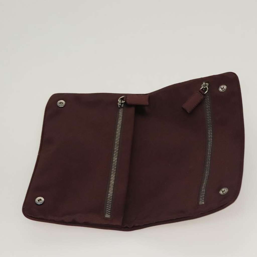 Prada Vintage Pouch Beige Satin Good condition - Box View