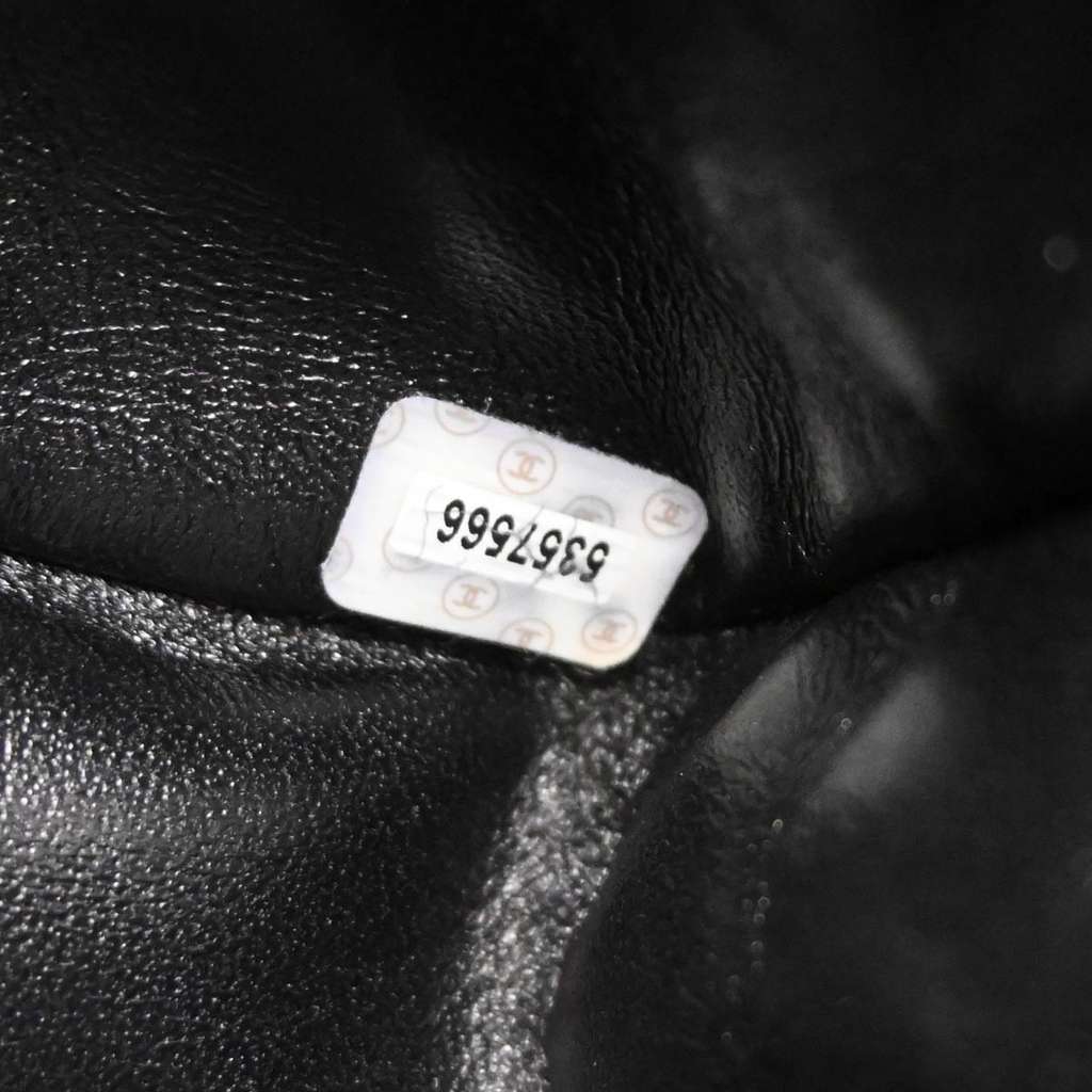 Chanel Vintage Envelope Flap Bag Black Leather Good condition - Box View