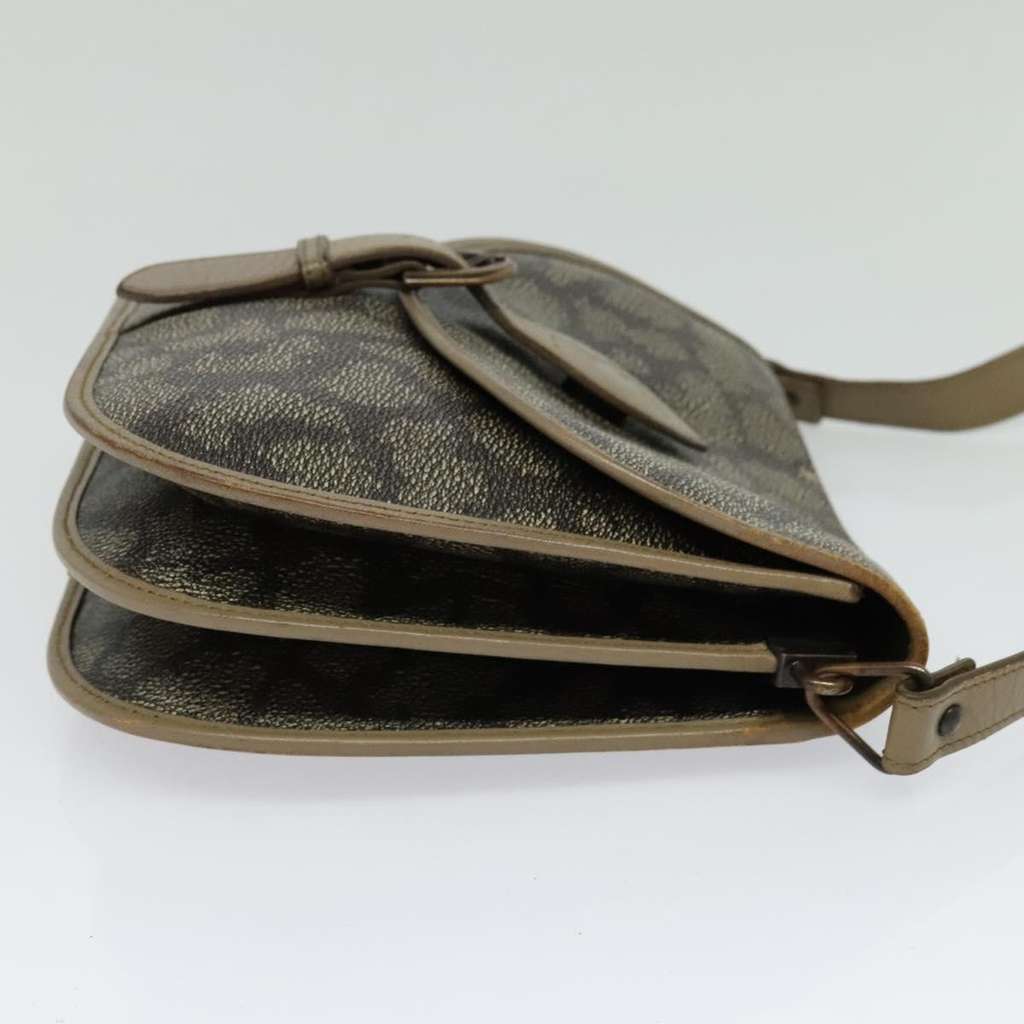 Saint Laurent Buckle Flap Crossbody Bag Beige Canvas Good condition - Model View