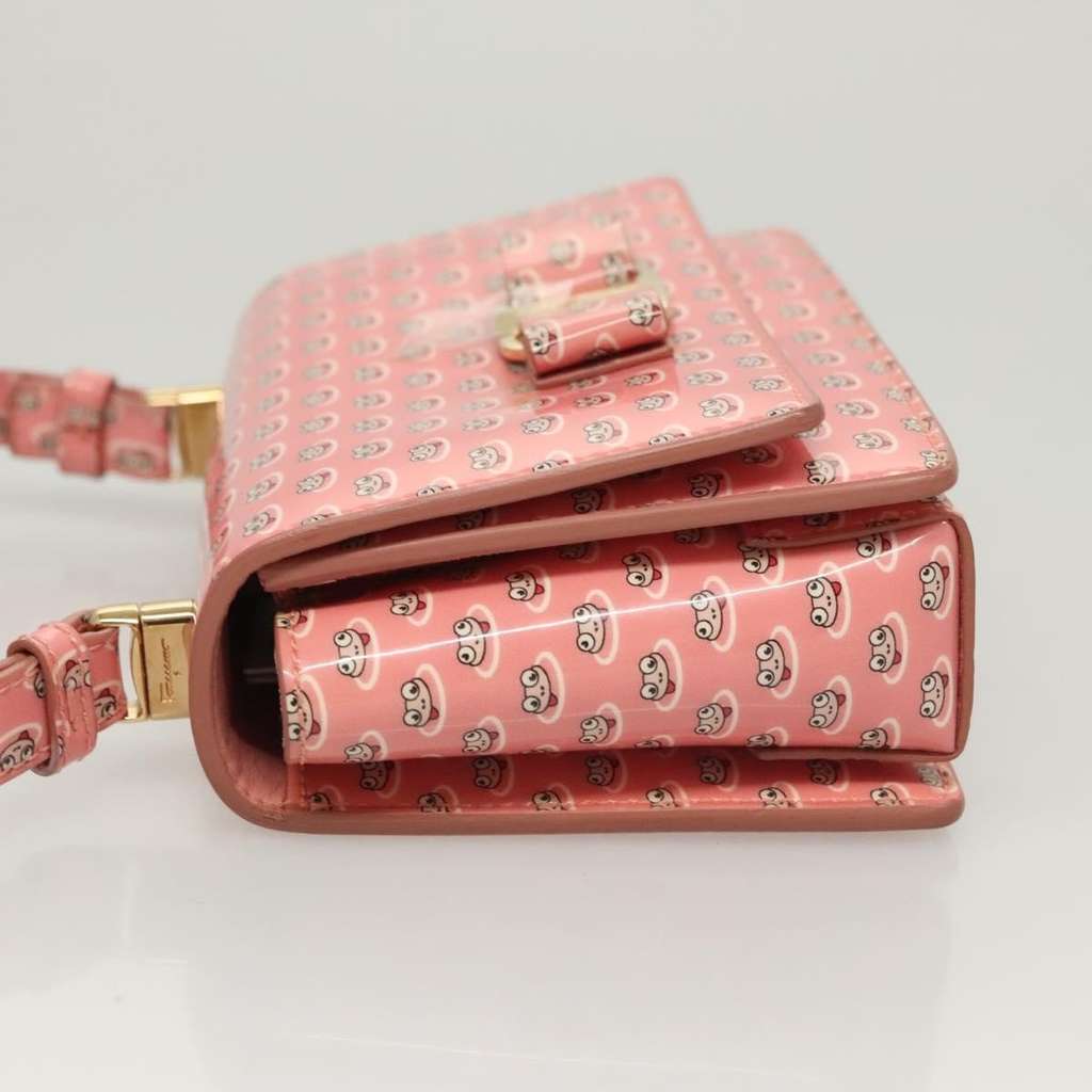 Salvatore Ferragamo Vala Shoulder Bag Pink Good condition - Model View