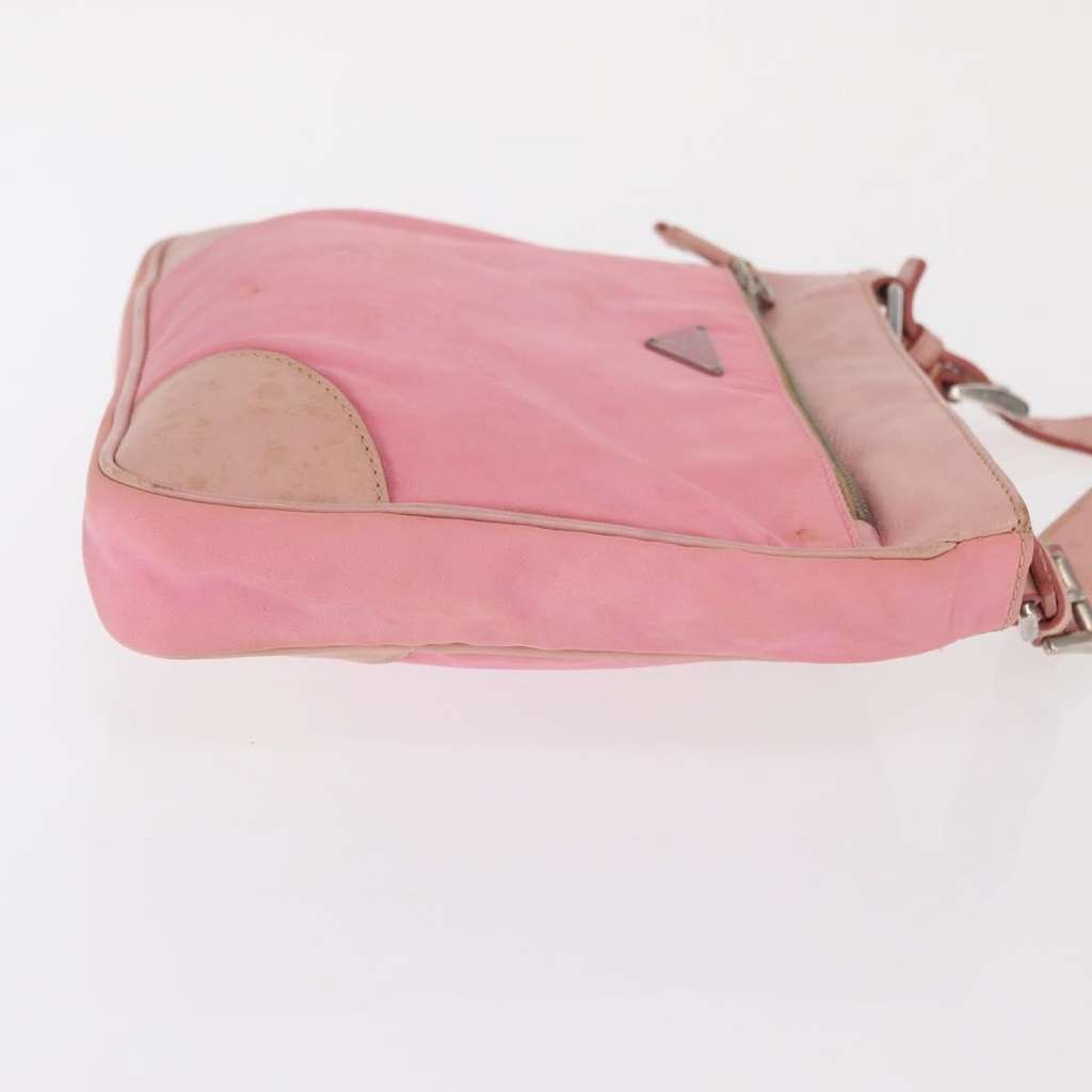 Prada Front Pocket Messenger Bag Pink Fair condition - Inside View