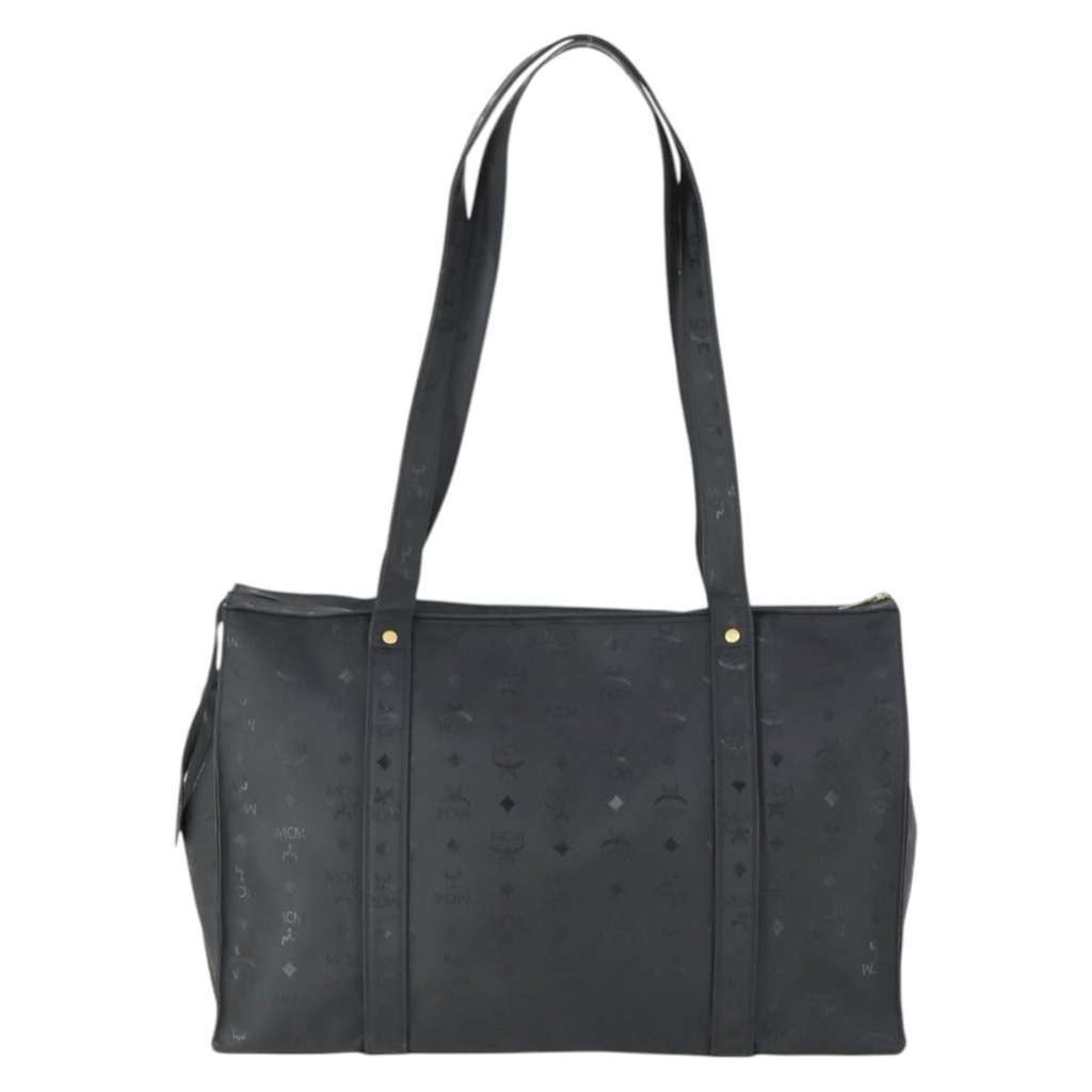 Mcm Vintage Visetos Tote bag Black Canvas Good condition - Back View