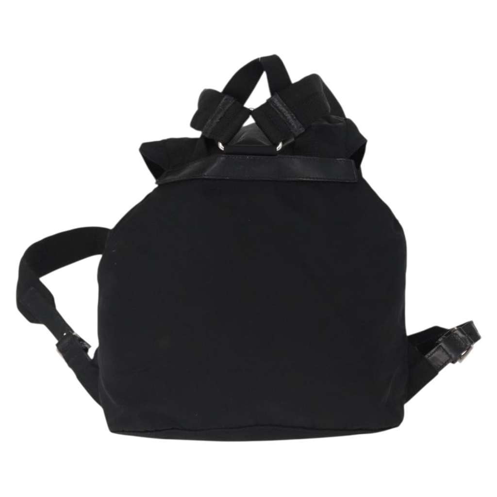 Prada Double Front Pocket Backpack Black Good condition - Back View