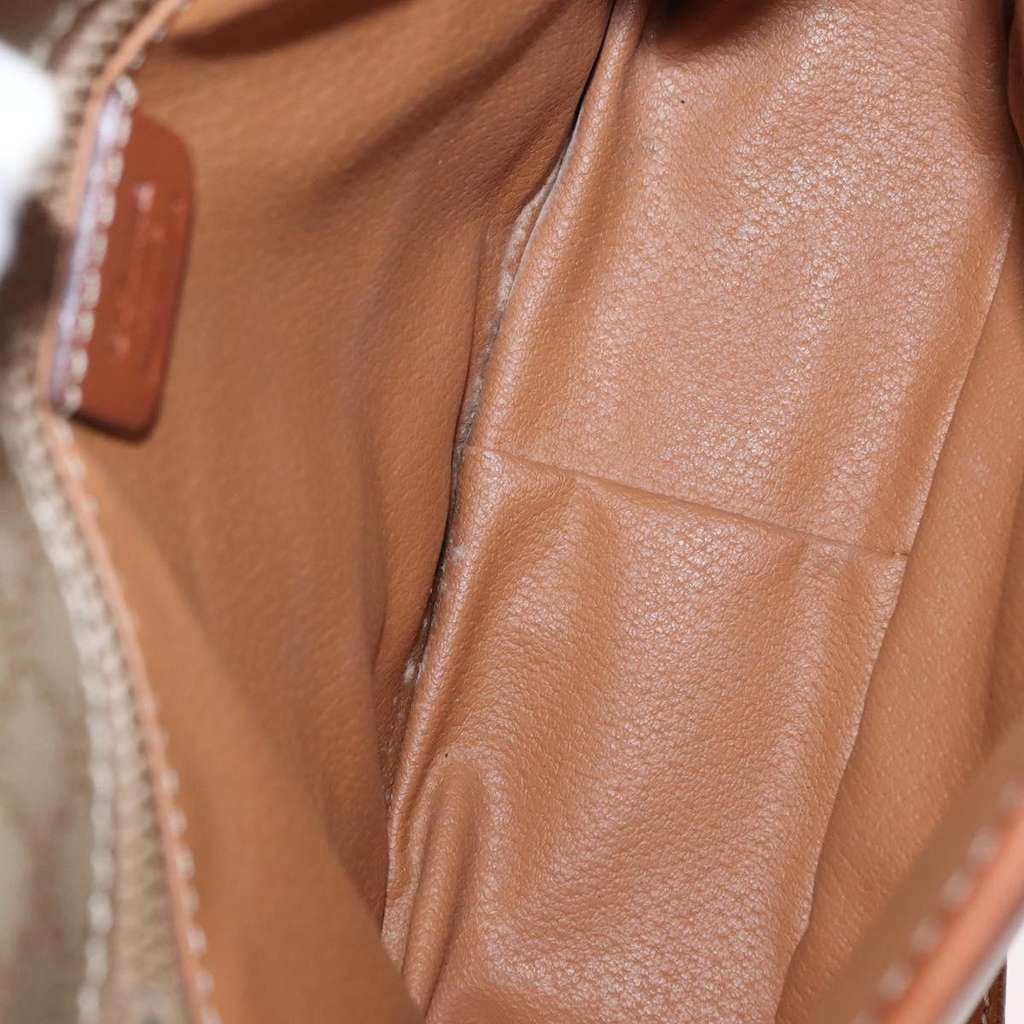 Celine Vintage Macadam Shoulder Bag Beige Canvas Good condition - Box View