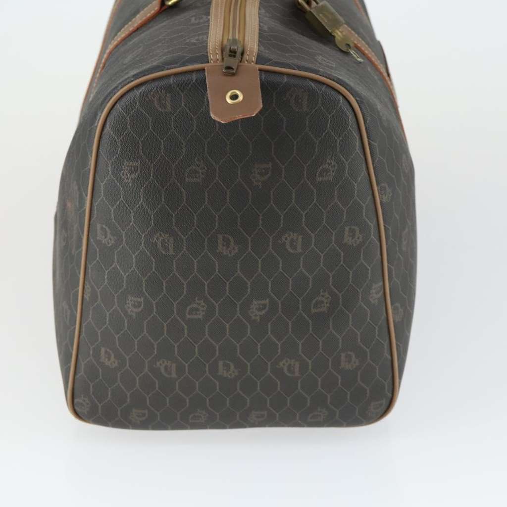 Christian Dior Vintage Honeycomb Boston bag Black Canvas Good condition - Model View