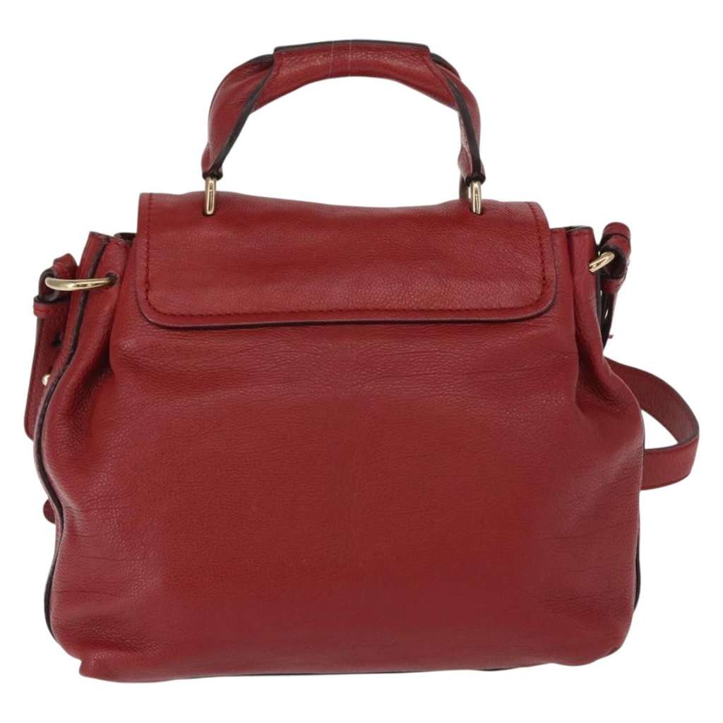 Chloe Elsie Convertible Satchel Red Leather Good condition - Back View