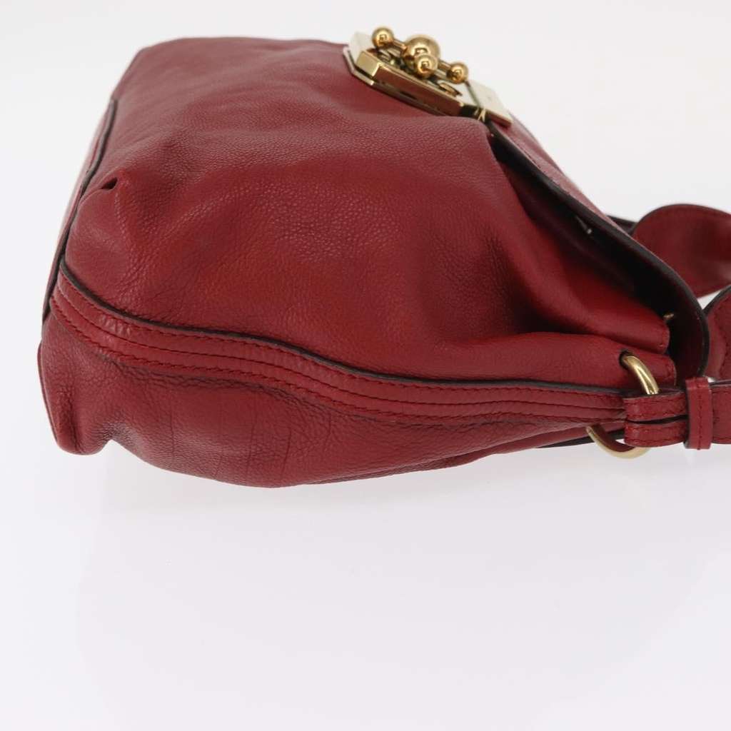 Chloe Elsie Convertible Satchel Red Leather Good condition - Inside View