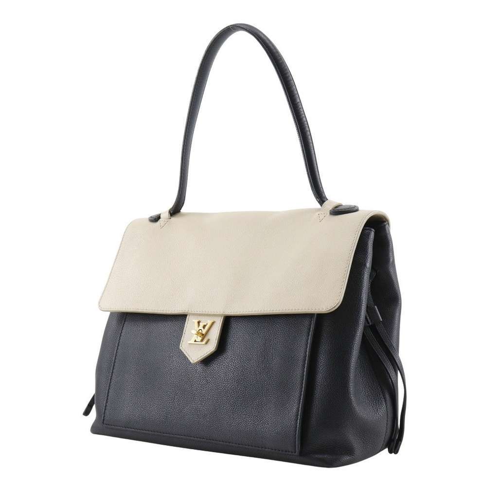 Louis Vuitton Lockme Handbag Black Leather Good condition - Inside View