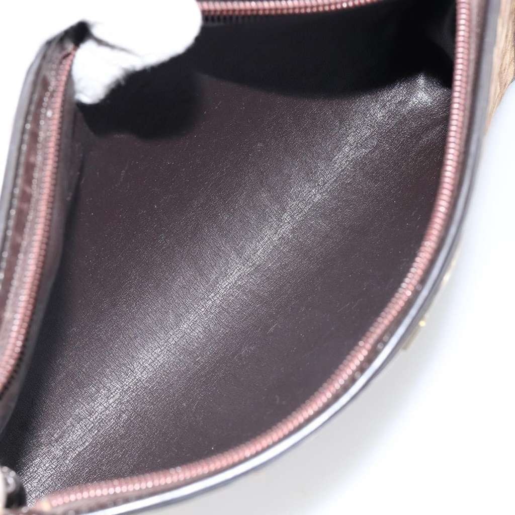 Christian Dior Vintage Trotter Shoulder Bag Brown Canvas Good condition - Box View