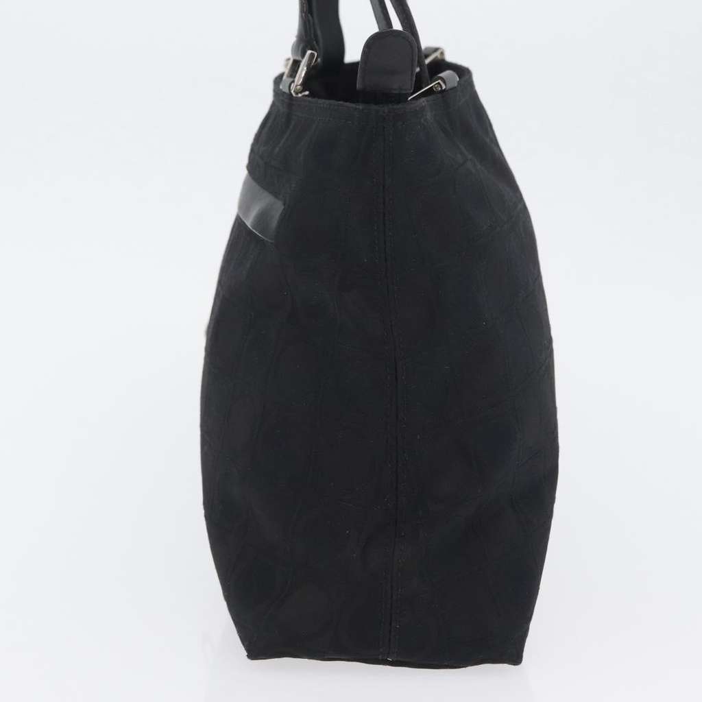 Salvatore Ferragamo Gancini Tote Black Canvas Good condition - Inside View
