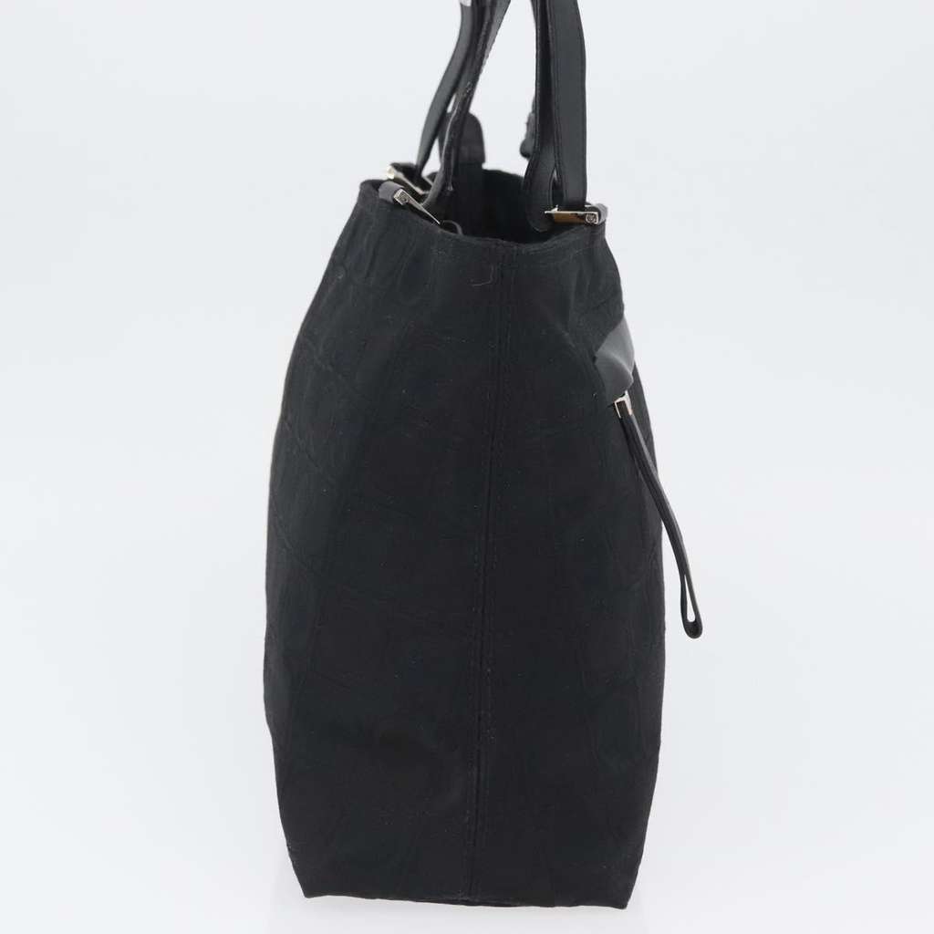 Salvatore Ferragamo Gancini Tote Black Canvas Good condition - Model View