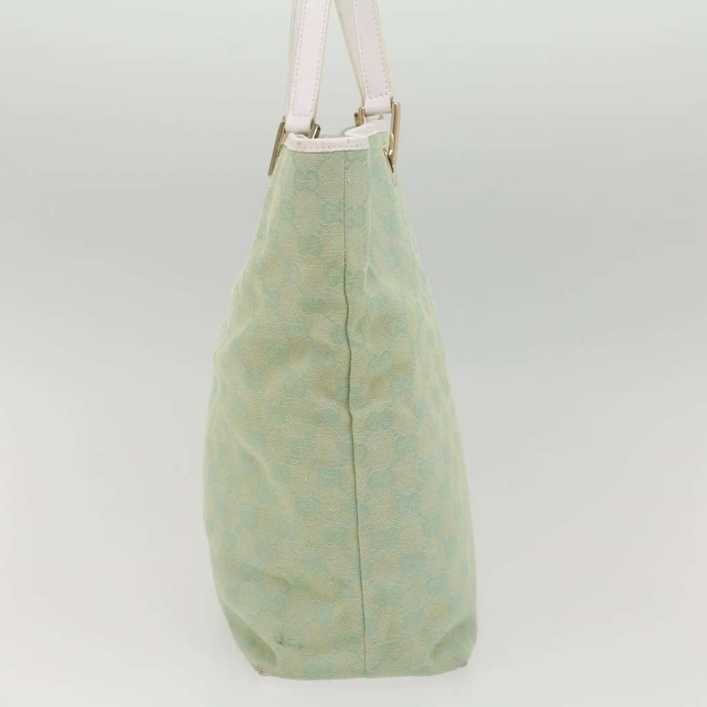 Gucci Vintage Bucket Shopping Tote Blue Canvas Good condition - Model View