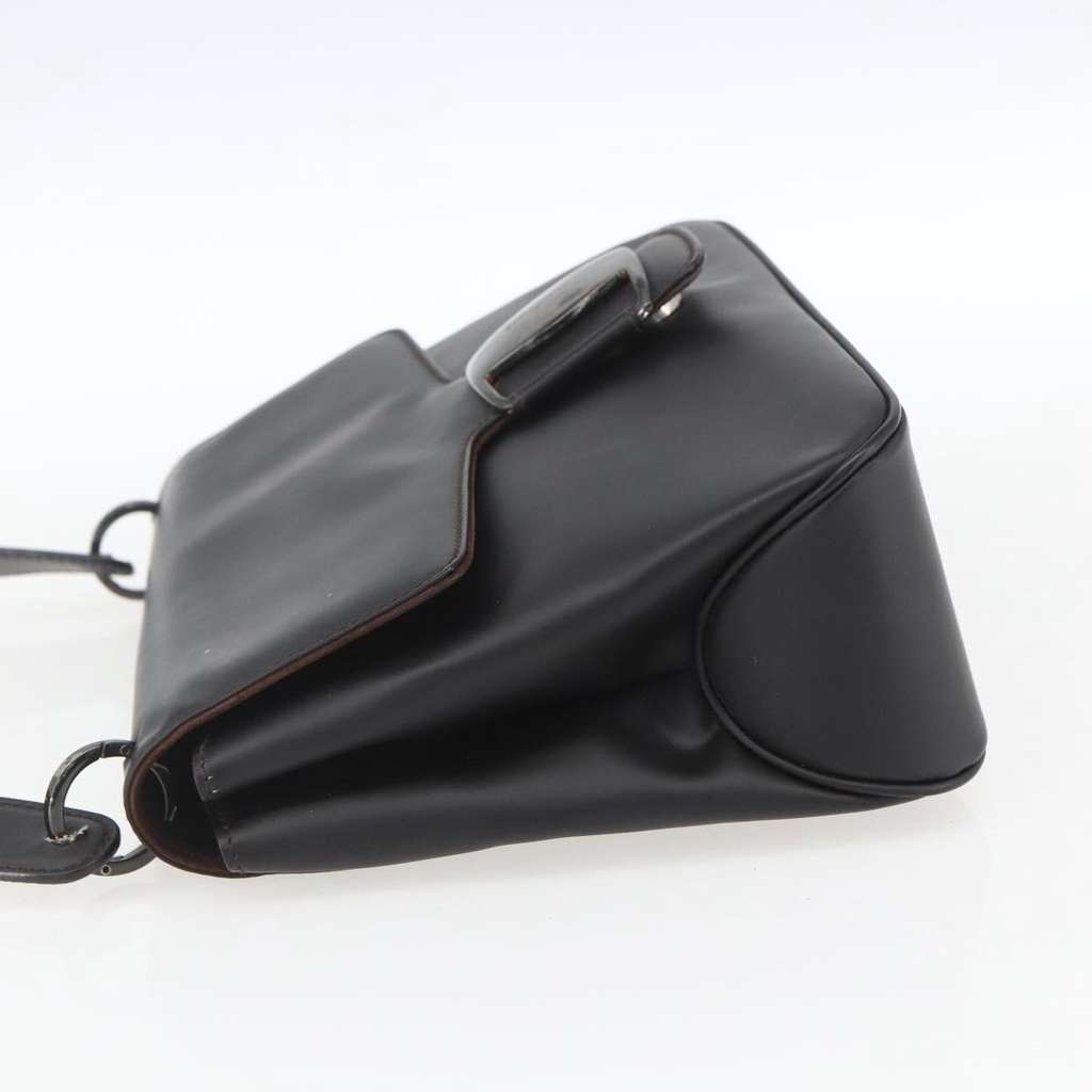 Salvatore Ferragamo Vala Shoulder Bag Black Leather Good condition - Inside View