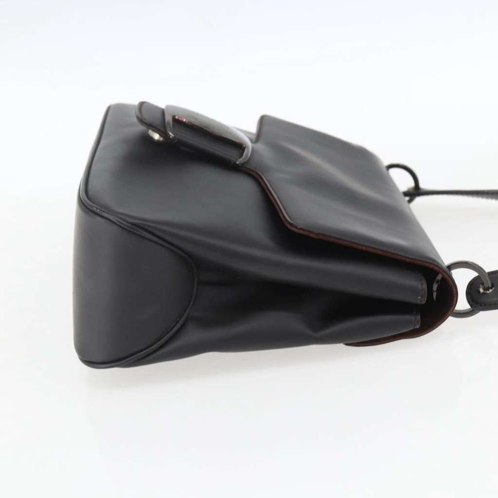Salvatore Ferragamo Vala Shoulder Bag Black Leather Good condition - Model View