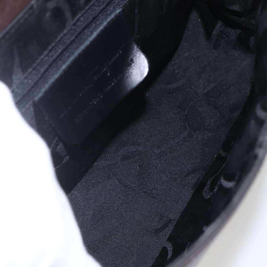 Salvatore Ferragamo Vala Shoulder Bag Black Leather Good condition - Box View