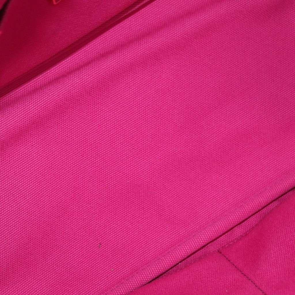 Prada Canapa Open Tote Pink Canvas Fair condition - Box View