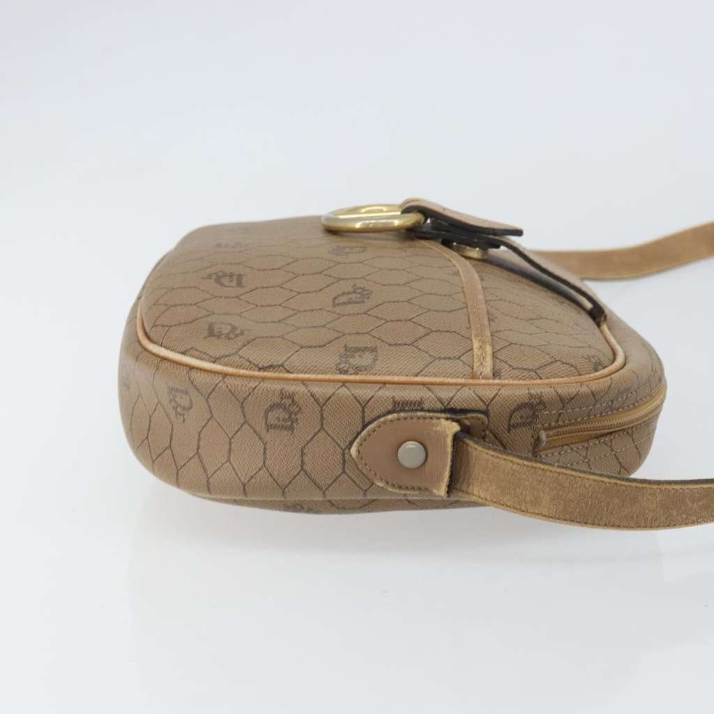 Christian Dior Vintage Honeycomb Shoulder Bag Beige Canvas Fair condition - Inside View