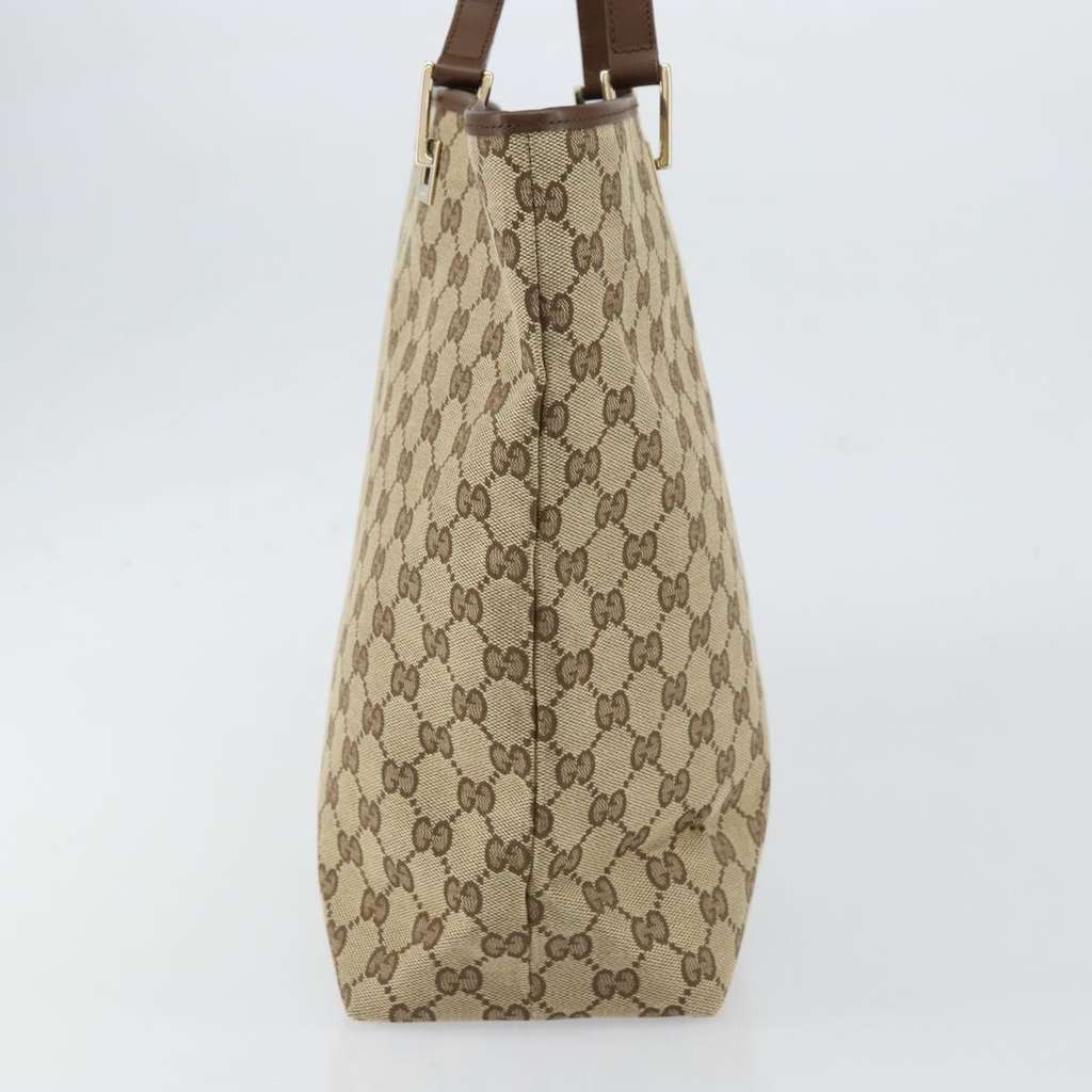 Gucci Vintage Bucket Shopping Tote Beige Canvas Good condition - Inside View
