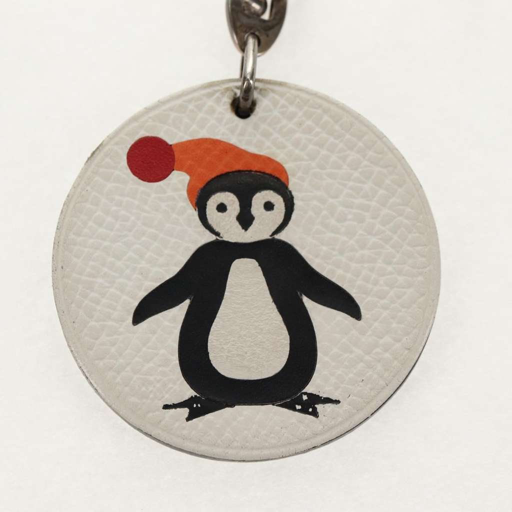 Hermès Breloque Bag Charm White Leather Good condition - Model View