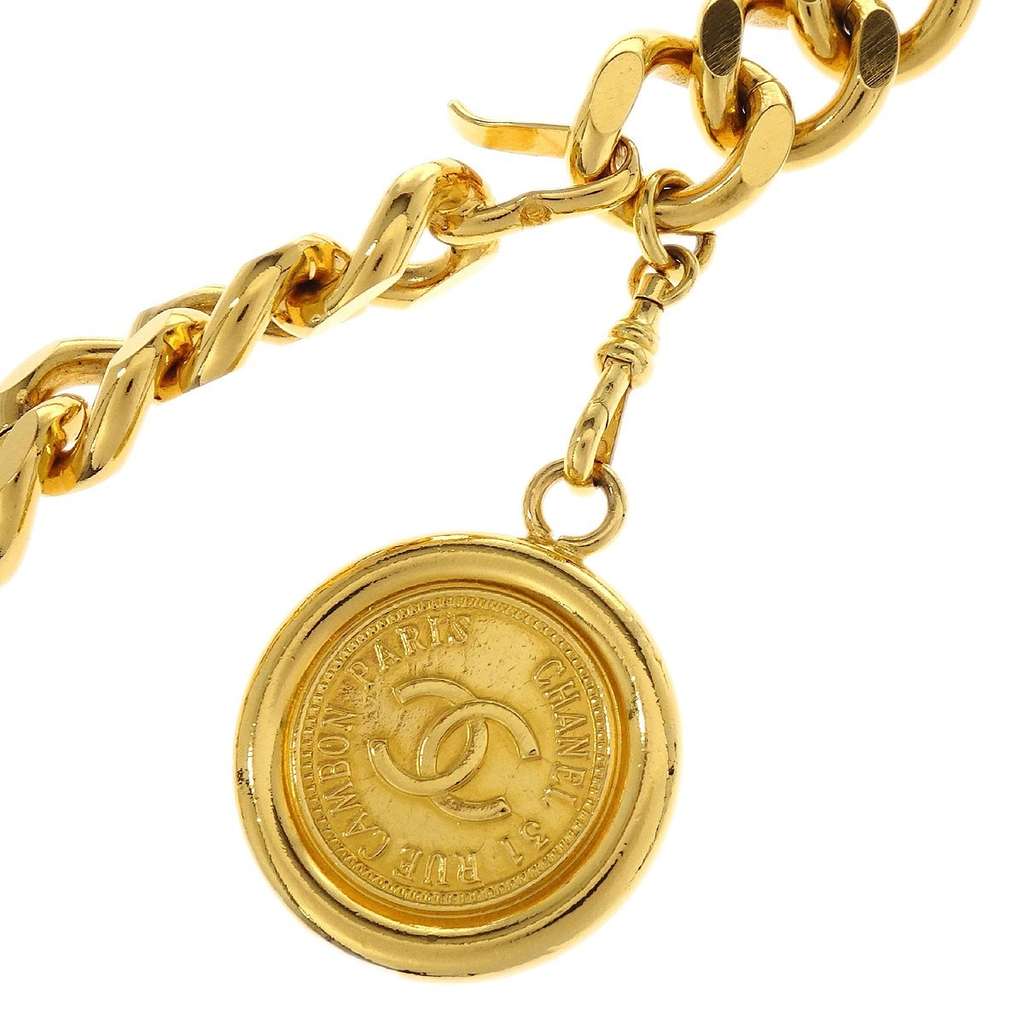 Chanel CC Medallion Chain Belt Gold Good condition - Back View