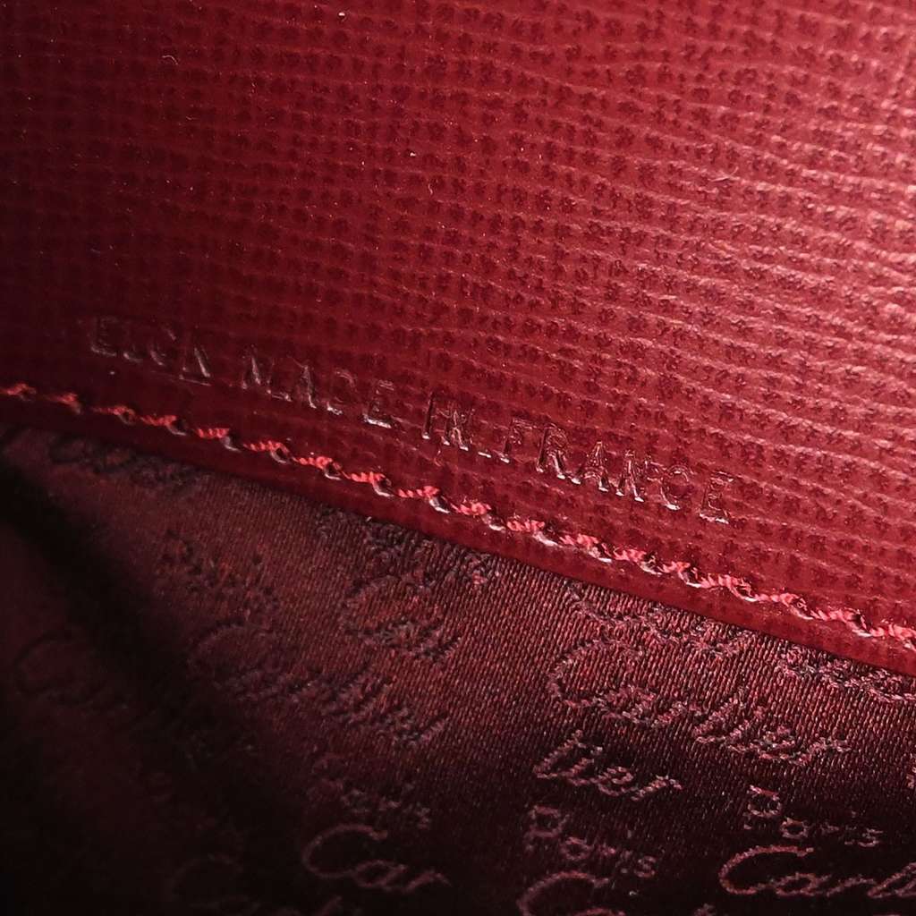 Cartier Must de Cartier Shoulder Bag Burgundy Leather Good condition - Model View