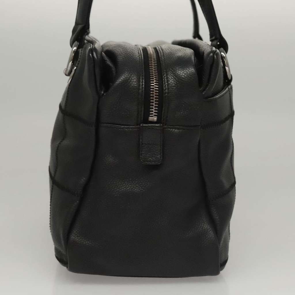 Chanel Square Stitch Shoulder Bag Black Leather Good condition - Inside View