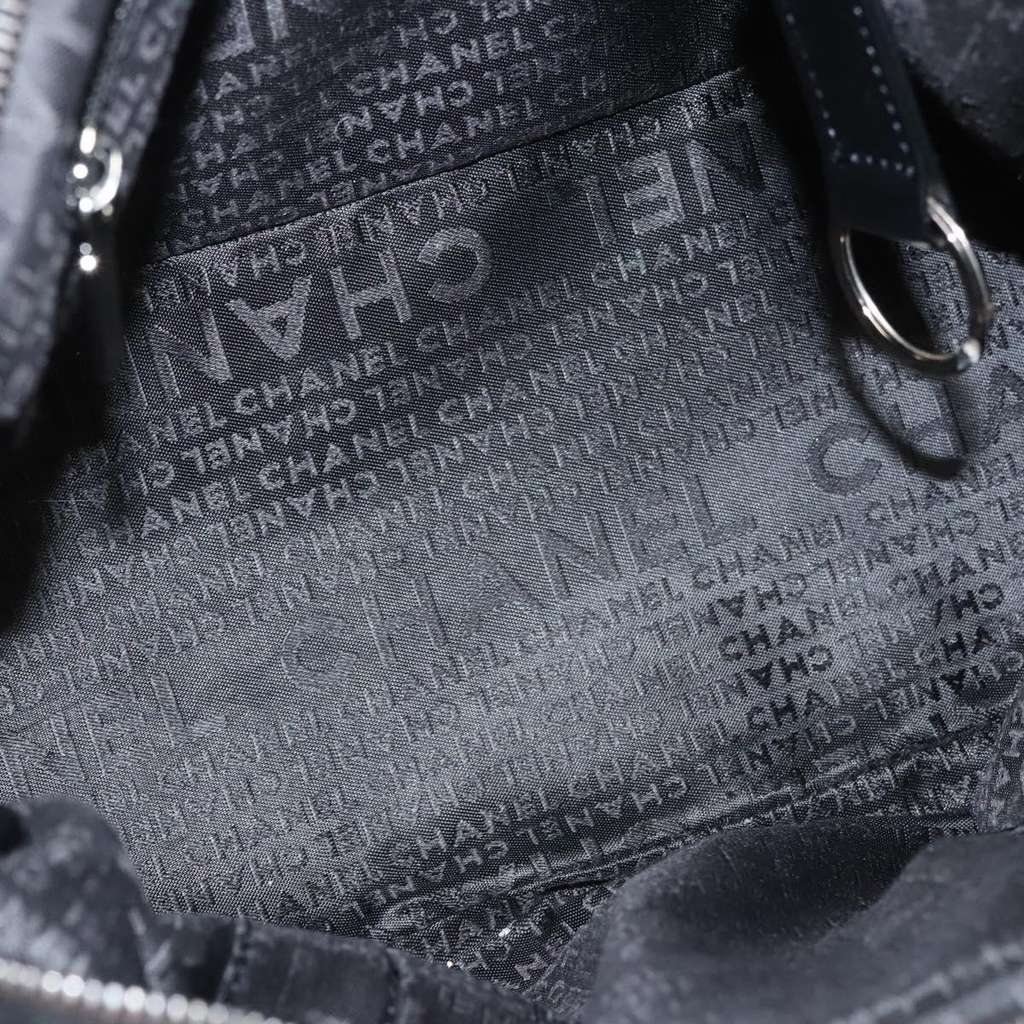 Chanel Square Stitch Shoulder Bag Black Leather Good condition - Box View