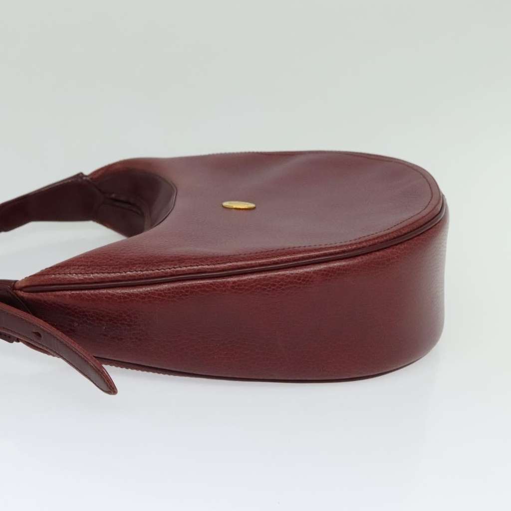 Cartier Must de Cartier Shoulder Bag Burgundy Leather Good condition - Model View