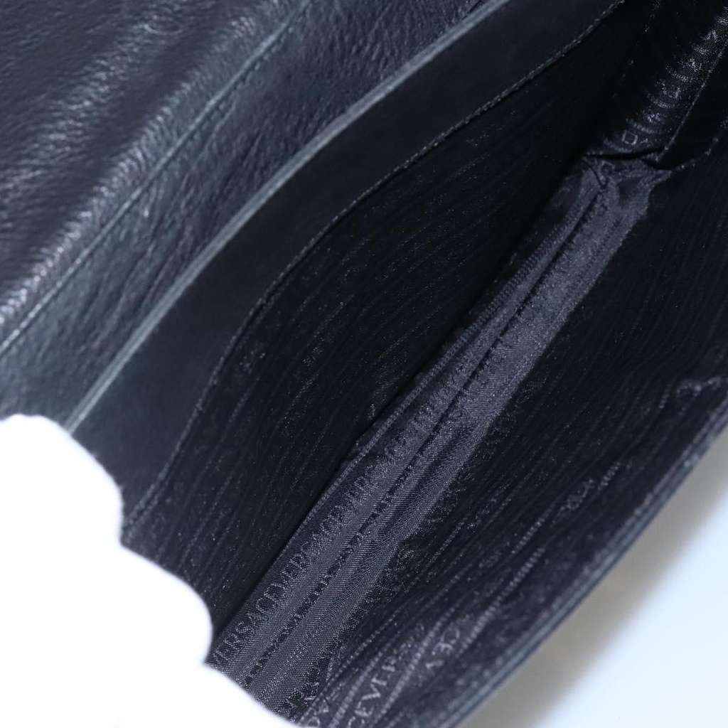 Versace Vintage Sun handbag Black Leather Good condition - Box View