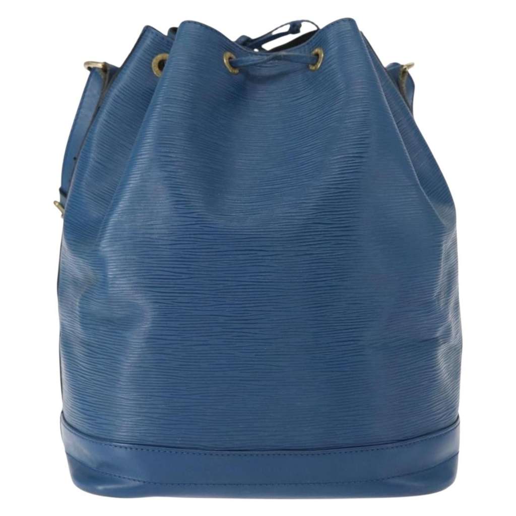 Louis Vuitton Noe Handbag Blue Leather Good condition - Back View